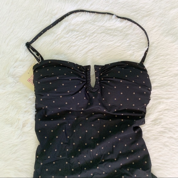 One Piece Bandeau Swimsuit W/Removable Strap - Picture 6 of 9